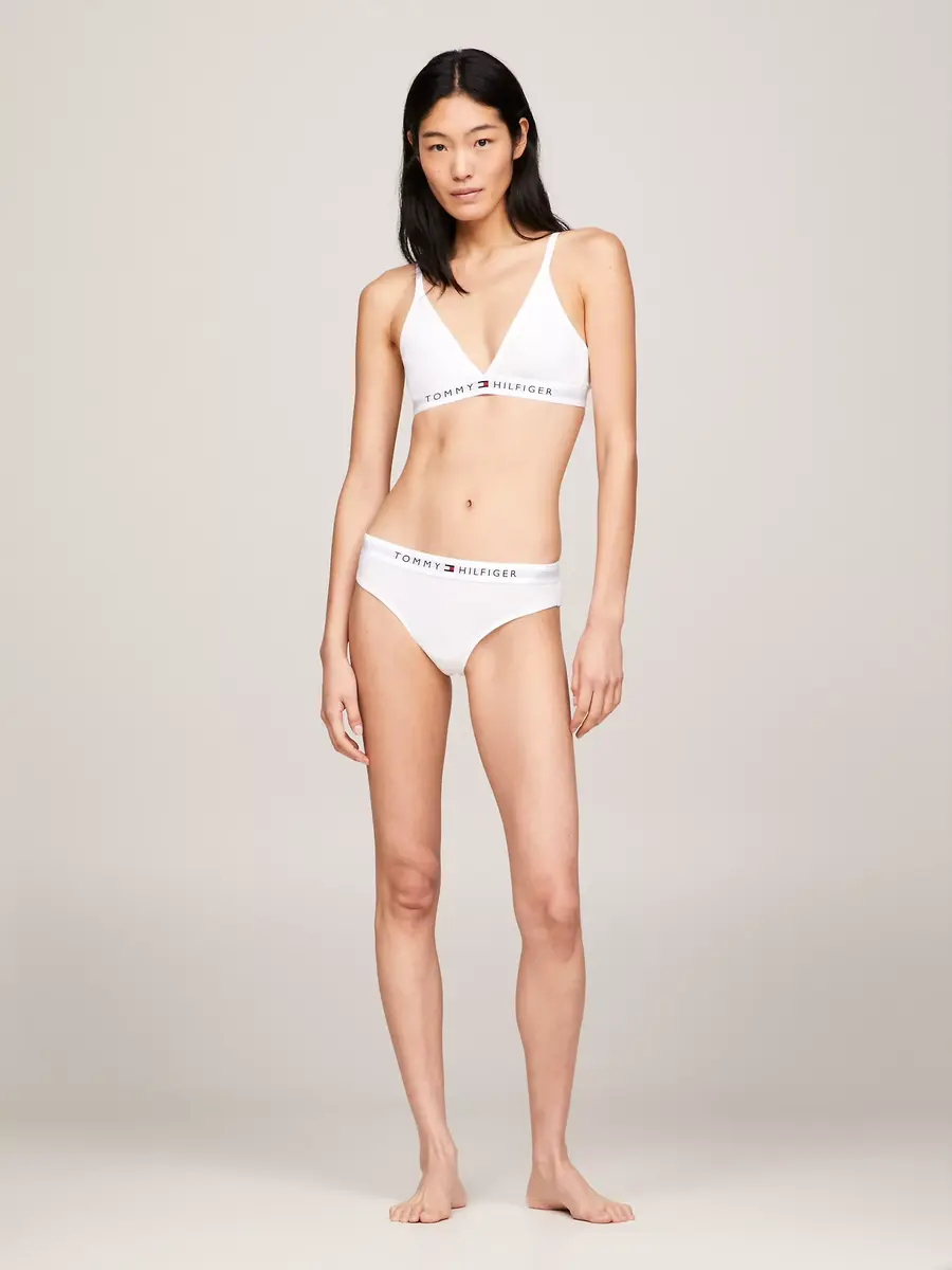 Tommy Hilfiger Dames Triangle BH - Zonder vulling - Biuologisch Katoenen bralette Tommy Hilfiger Dames Triangle BH - Zonder vulling - Biuologisch Katoenen bralette