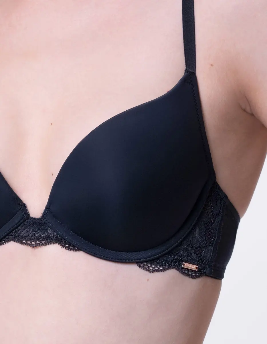 Dorina Push up / Plunge BH met beugel - Rosa - Kanten bh band - 3/4 cup - Decollete Bh Dorina Push up / Plunge BH met beugel - Rosa - Kanten bh band - 3/4 cup - Decollete Bh