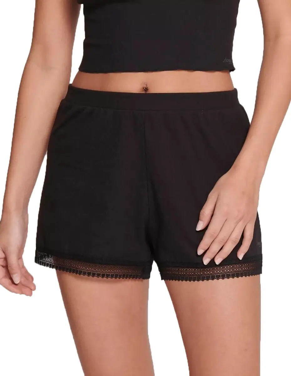 Sloggi dames GO Ribbed Short - Katoenen slaapshort