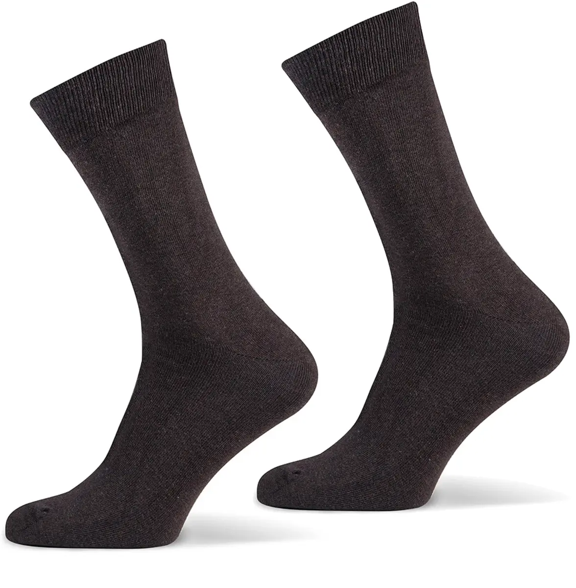 Basset heren katoenen sokken 1 paar - Naadloze sokken - Zachte kousen - zwart, blauwe, huidskleur - Witte sokken