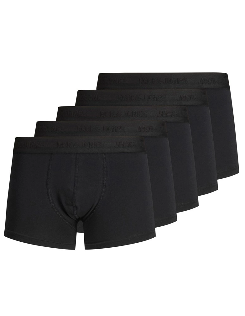 Jack and Jones ondergoed heren 5-Pack boxershorts heren - Black