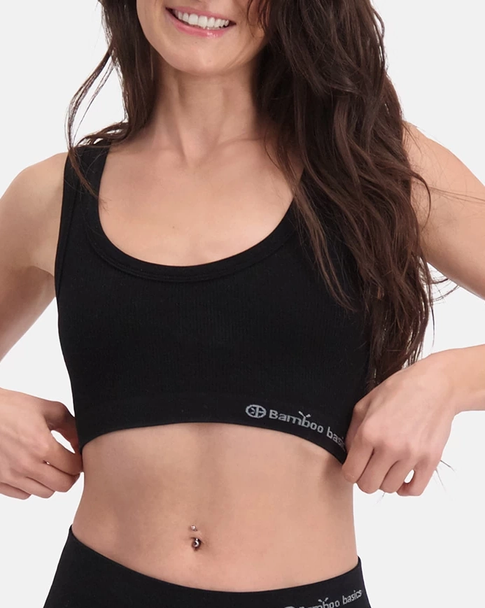 Bamboo Basics 2-pak bh zonder sluiting - Ruby - Naadloze Bh Top - Bamboe bralette