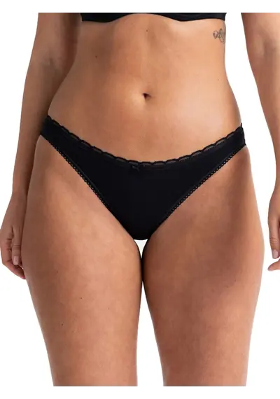 Dorina 3-pack dames onderbroeken katoen - Basic Naomi slips - Zwart Dorina 3-pack dames onderbroeken katoen - Basic Naomi slips - Zwart
