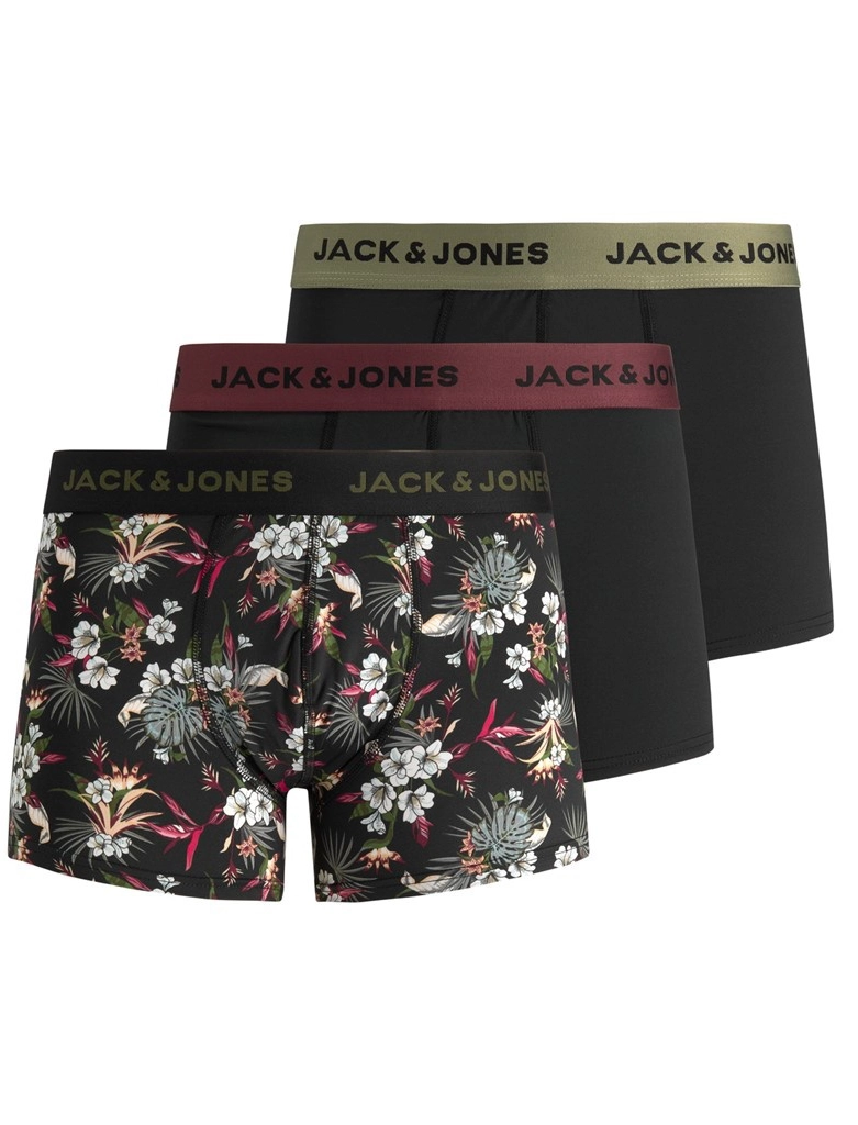 Jack & Jones 3-Pack heren boxershorts - Microfiber heren ondergoed - Jac Flower