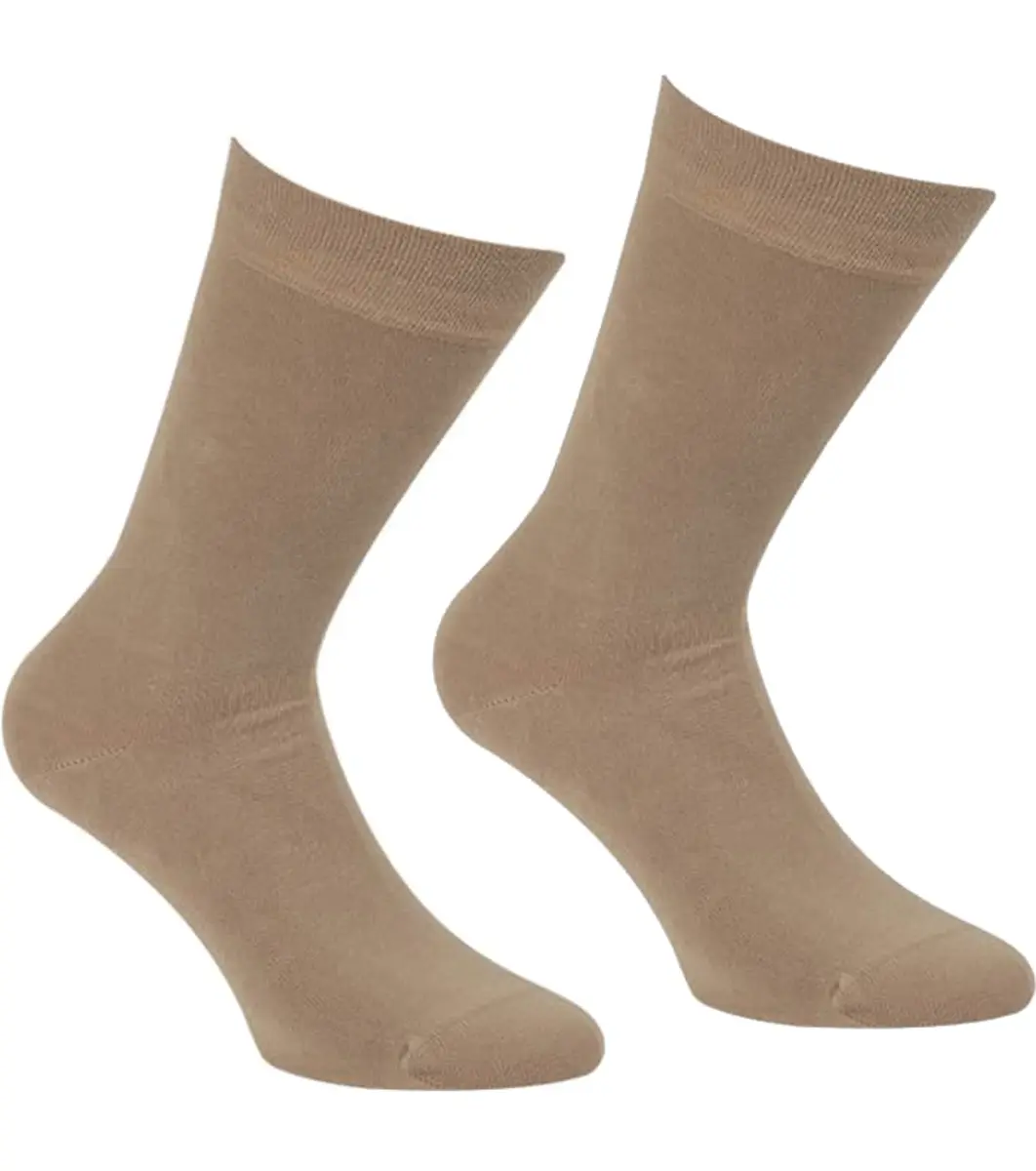 Boru Bamboo sokken - 1 paar - Hoge bamboe sokken, dames, heren - zwart, beige Boru Bamboo sokken - 1 paar - Hoge bamboe sokken, dames, heren - zwart, beige
