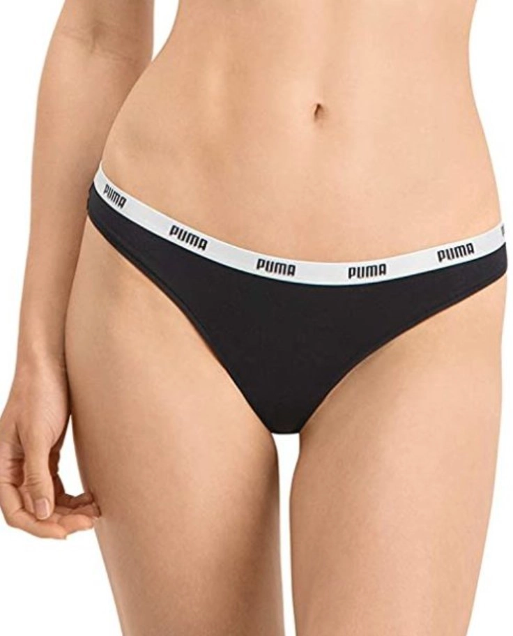 Puma 3-Pack dames strings - Katoen vrouwen strings Zwart - Wit - Combi