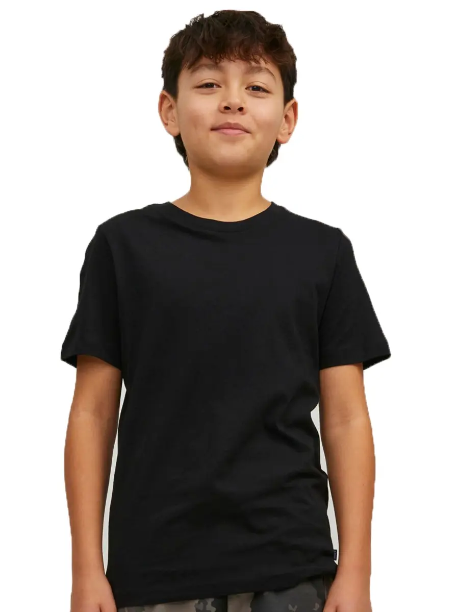 Jack & Jones kinder T-shirt 1-pack - ronde hals - Jongens ondershirt korte mouwen - Katoen