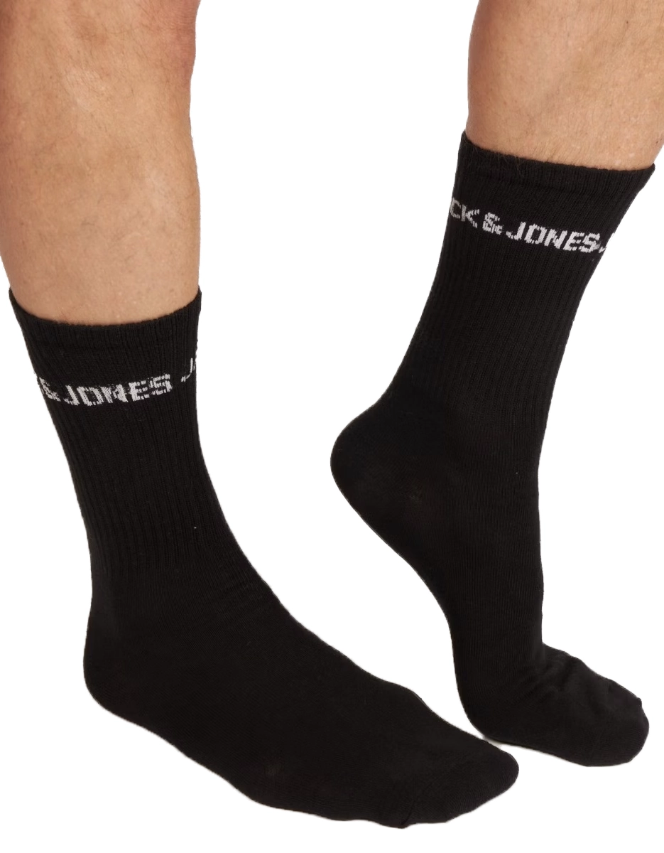 Jack & Jones 5-paar heren sport sokken katoen - Katoenen zwarte sport sokken - Multipack