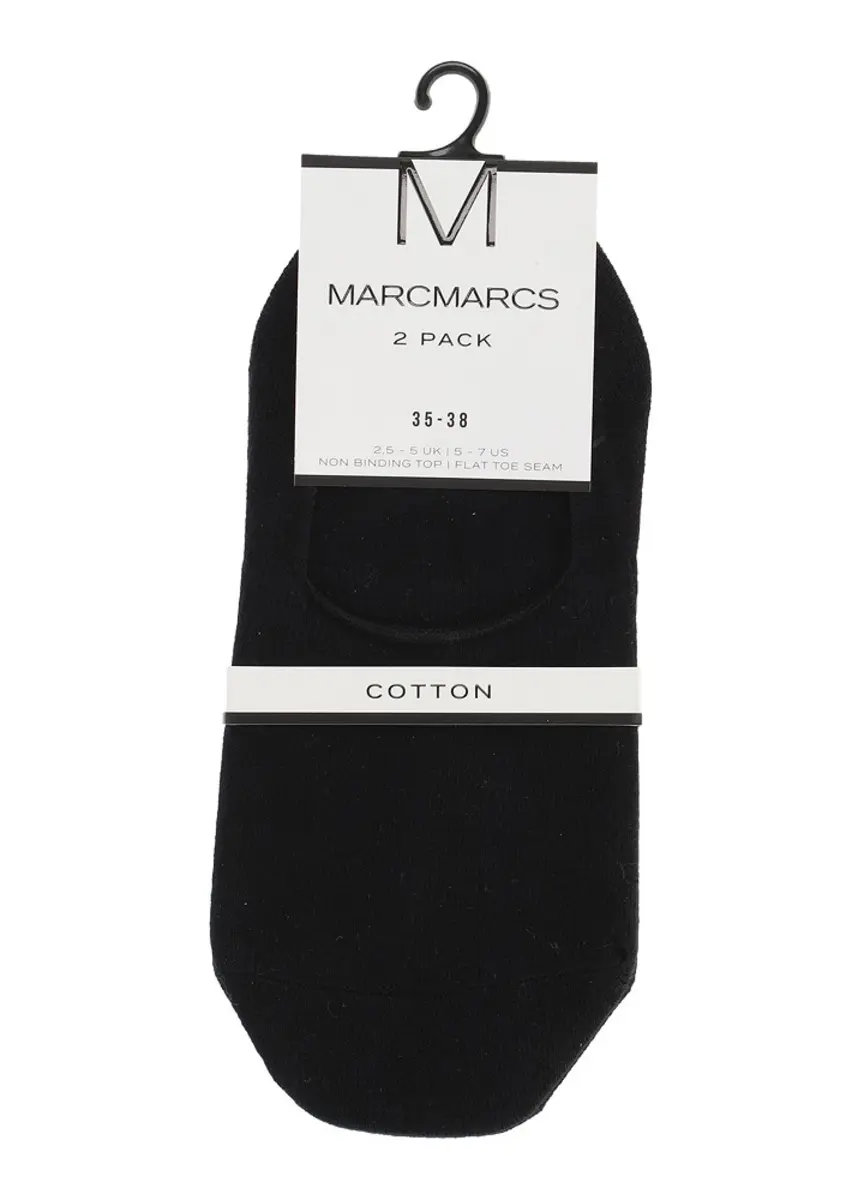 Marcmarcs 2-paar invisible sneaker sokjes Marcmarcs 2-paar invisible sneaker sokjes