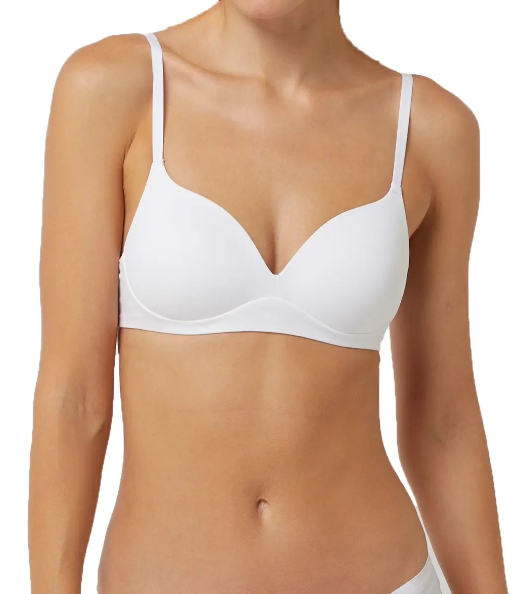 Puma BH zonder beugel met vulling - Everyday - Comfort T-shirt Bh die niet doorschijnt - Zwart - Huidskleur - Wit