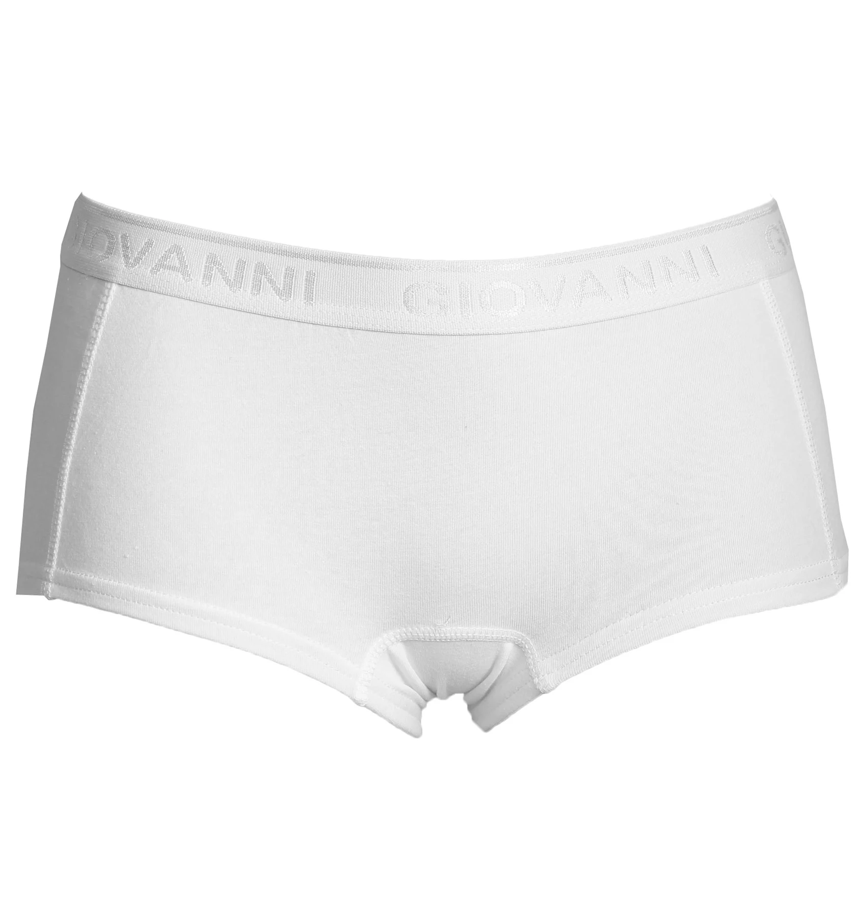 Giovanni dames boxershort uni - Witte dames onderbroek maat S - ondergoed