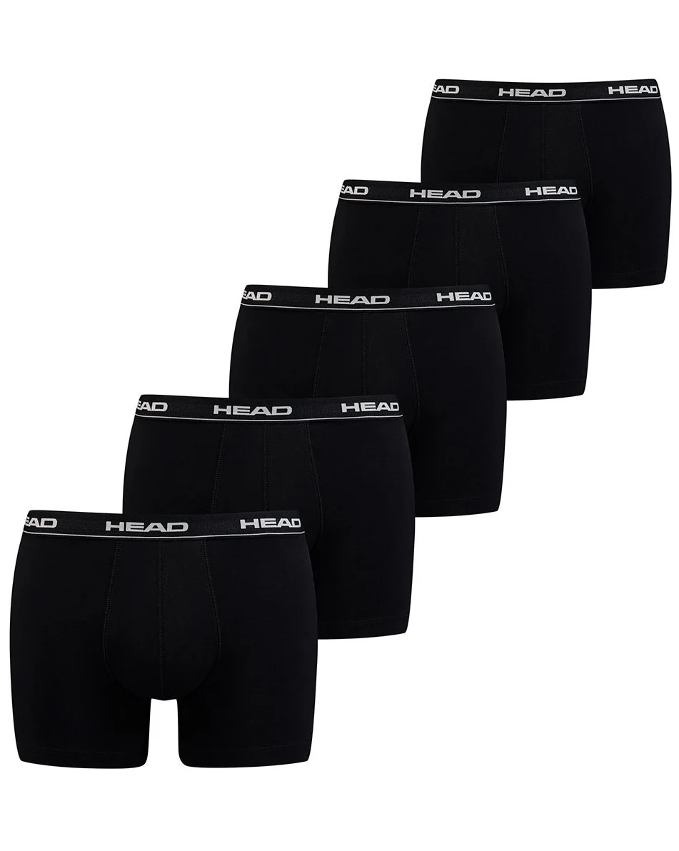 Head 5-pak Heren Boxershorts - Zwart - Multipack heren onderbroeken katoen