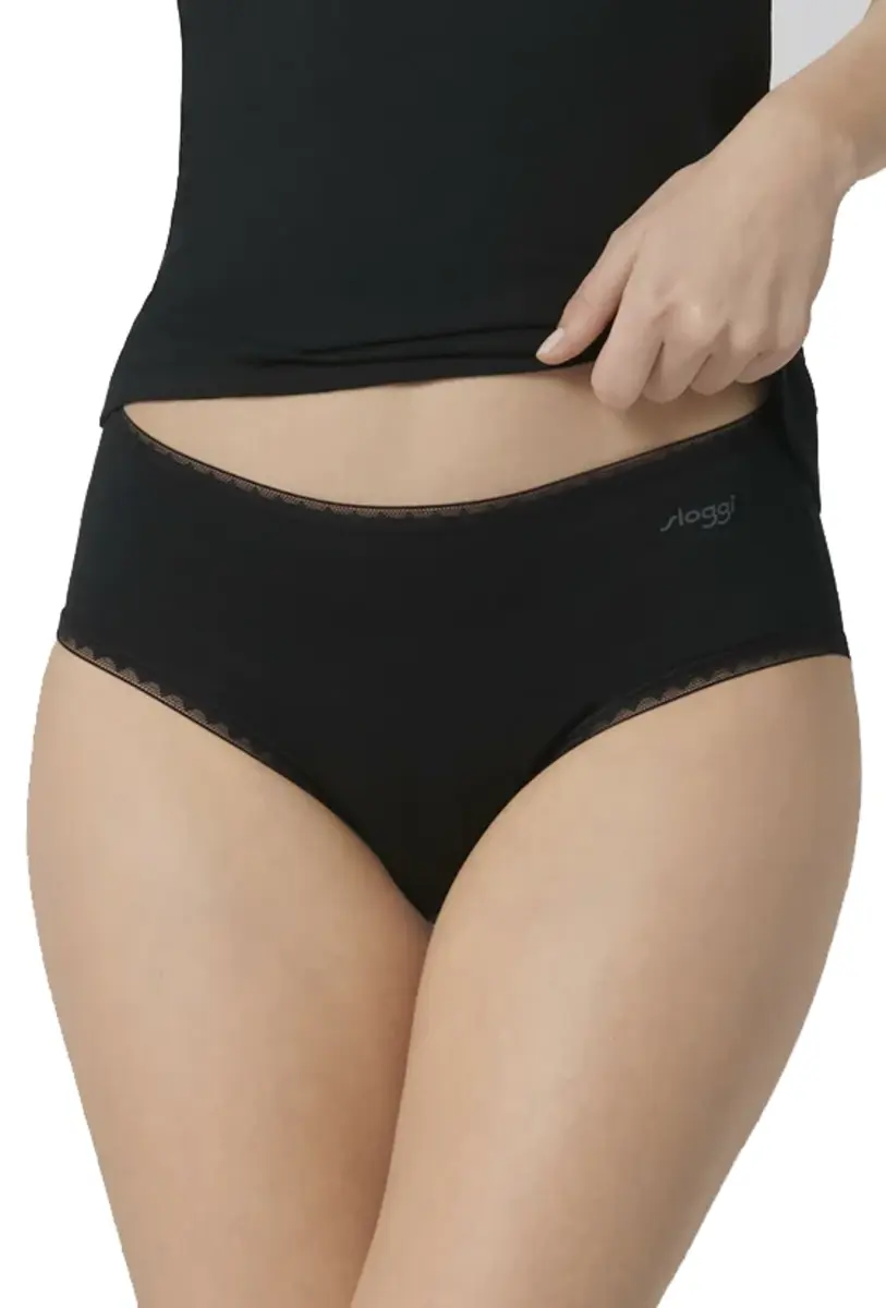 Sloggi onderbroeken dames 2-pack Basic Midi GO organische slip