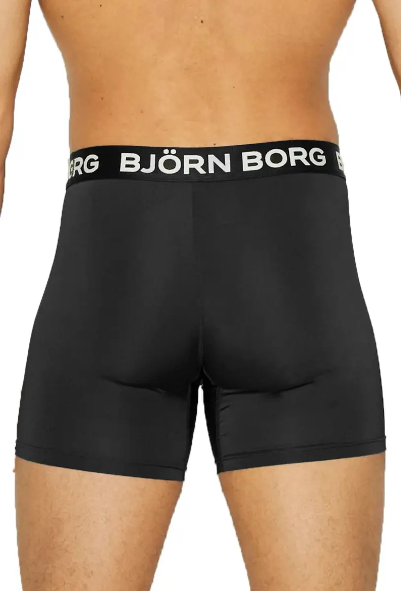 Bjorn Borg heren boxershort - Performance - Zwart microfiber ondergoed - Sport ondergoed Bjorn Borg heren boxershort - Performance - Zwart microfiber ondergoed - Sport ondergoed