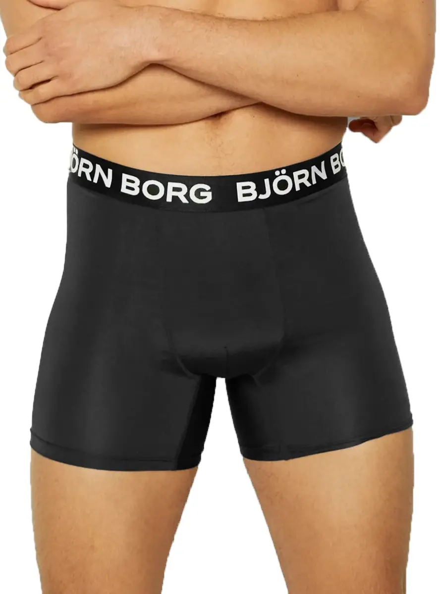Bjorn Borg heren boxershort - Performance - Zwart microfiber ondergoed - Sport ondergoed Bjorn Borg heren boxershort - Performance - Zwart microfiber ondergoed - Sport ondergoed