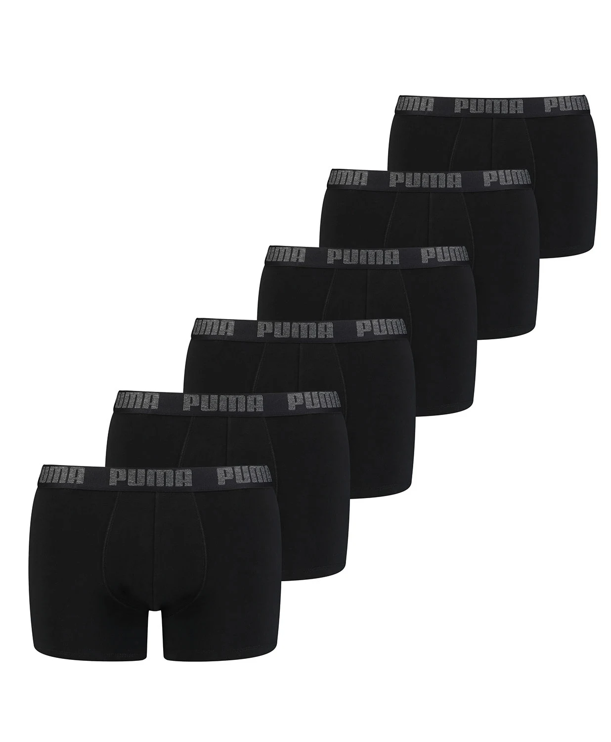 Puma 6-pack Heren Boxershort - Zwart