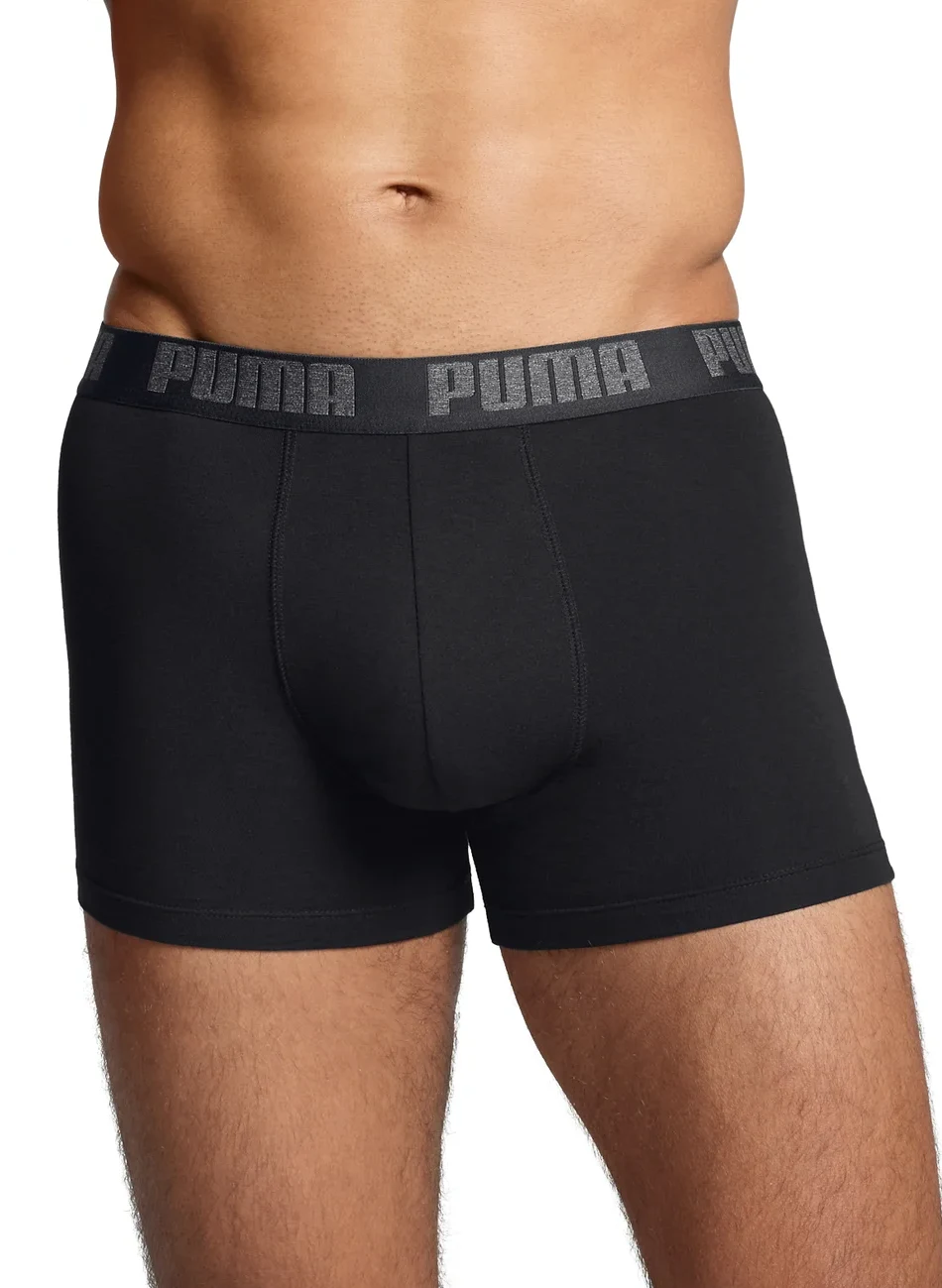 Puma 6-pack Heren Boxershort - Zwarte Multipack heren boxershorts Elastisch katoen