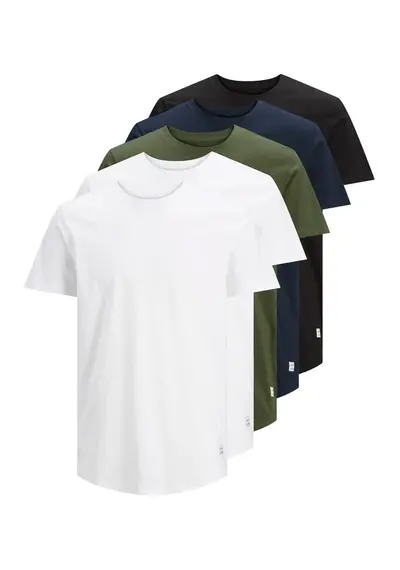 Jack & Jones 5-pack heren T-shirts - ronde hals kleur Jack & Jones 5-pack heren T-shirts - ronde hals kleur