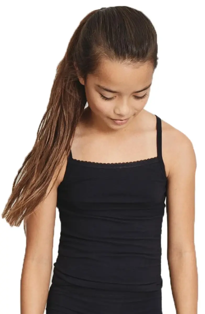 Name it 2-pak meisjes hemdjes - Spaghetti bandjes - Kinder basic katoenen onderhemd Name it 2-pak meisjes hemdjes - Spaghetti bandjes - Kinder basic katoenen onderhemd