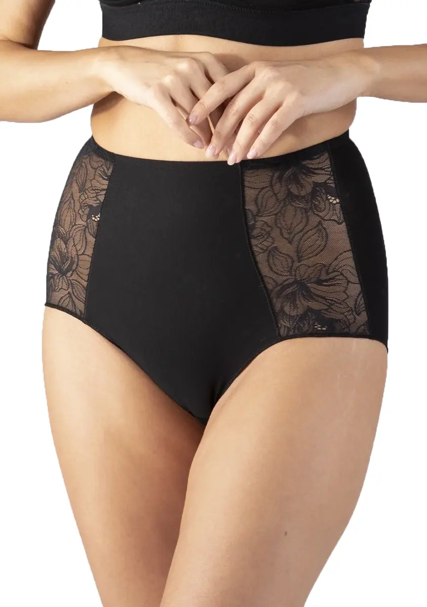 Nina von C Corrigerend ondergoed buik - Katoenen Kanten shapewear tailleslip