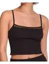 Sloggi dames hemd GO Ribbed Crop Top - Mouwloos slaapshirt