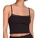 Sloggi dames hemd GO Ribbed Crop Top - Mouwloos slaapshirt - Zwart