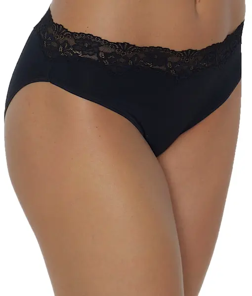 Nina von C kanten dames Tai slip - Jazzpant Modal - Kanten dames onderbroek - Zwart en wit Nina von C kanten dames Tai slip - Jazzpant Modal - Kanten dames onderbroek - Zwart en wit