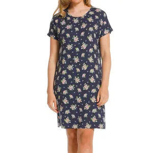 Pastunette dames nachthemd Korte mouw - NOS - Donkerblauw - Viscose Pastunette dames nachthemd Korte mouw - NOS - Donkerblauw - Viscose
