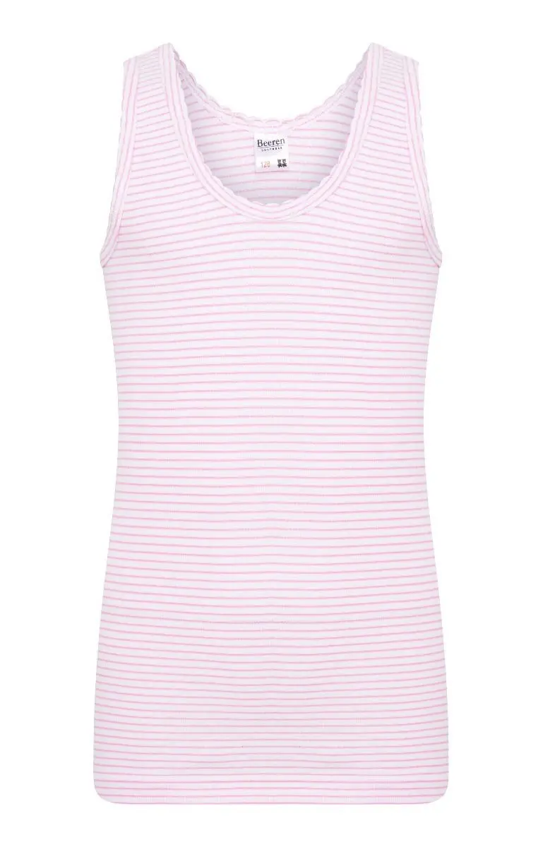 Beeren Cindy meisjes hemd - Katoen - Katoen - kinder singlet - Katoenen hemdje