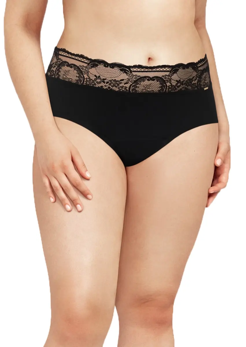 Chantelle - Menstruatie / incontinentie slip - Period proof slip - Kanten taille menstruatie slip