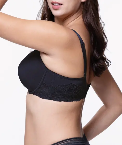 Dorina beugel BH Adele - T-shirt BH met vulling - Gevulde bh met gladde cups - Wit - Zwart Dorina beugel BH Adele - T-shirt BH met vulling - Gevulde bh met gladde cups - Wit - Zwart