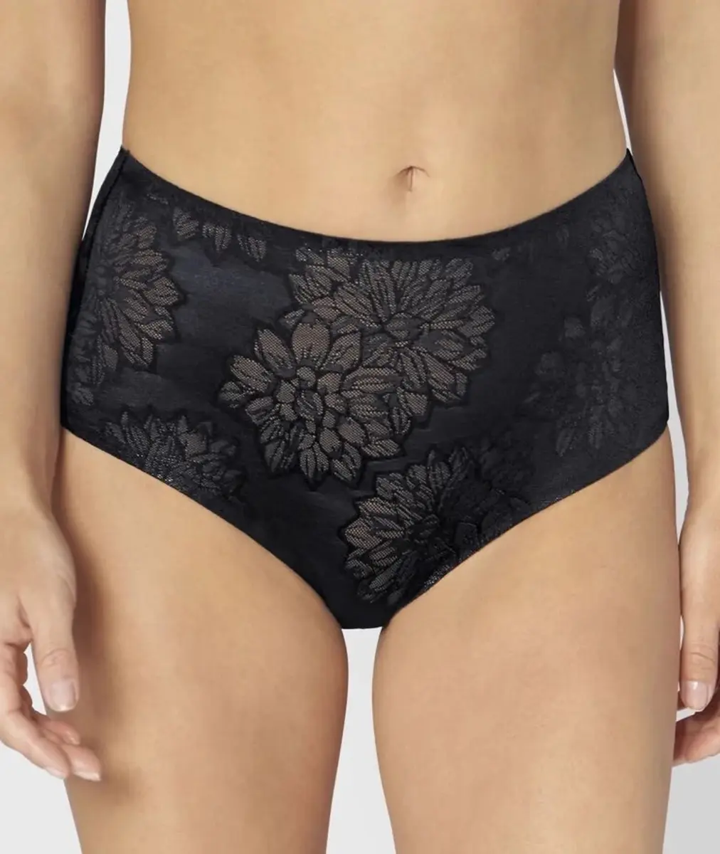 Triumph Fit Smart Maxi Slip Zwart - Vrouwen taille onderbroek - Kanten slip
