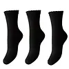 Pieces 3-paar dames sokken - Black