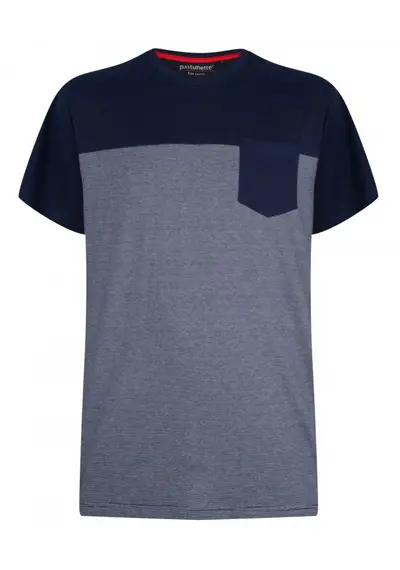Pastunette heren pyjama shirt K/M Jake - NOS -blauw Pastunette heren pyjama shirt K/M Jake - NOS -blauw