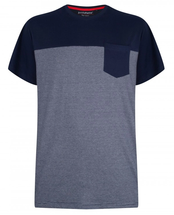 Pastunette heren pyjama shirt K/M Jake - NOS -blauw