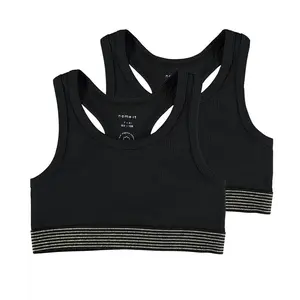 Name it 2-pak meisjes Topjes - Black pack - Maat 122/128 Name it 2-pak meisjes Topjes - Black pack - Maat 122/128