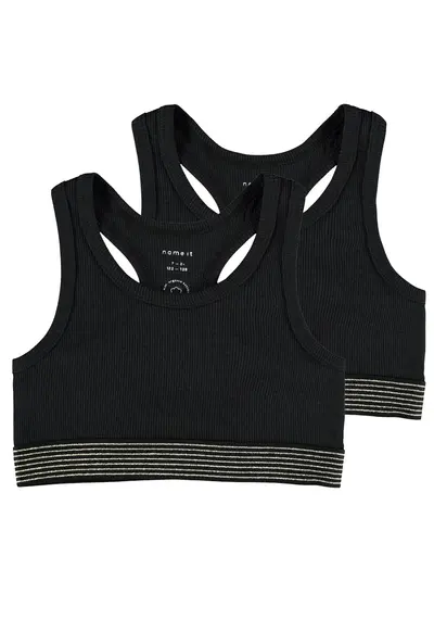 Name it 2-pak meisjes Topjes - Black pack Name it 2-pak meisjes Topjes - Black pack