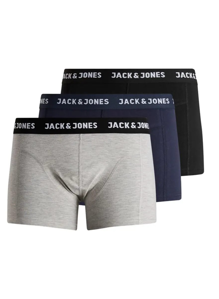 Jack & Jones 3-Pack heren boxershort  - Black Blue Nights