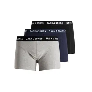 Jack & Jones 3-Pack heren boxershort  - Black Blue Nights Jack & Jones 3-Pack heren boxershort  - Black Blue Nights