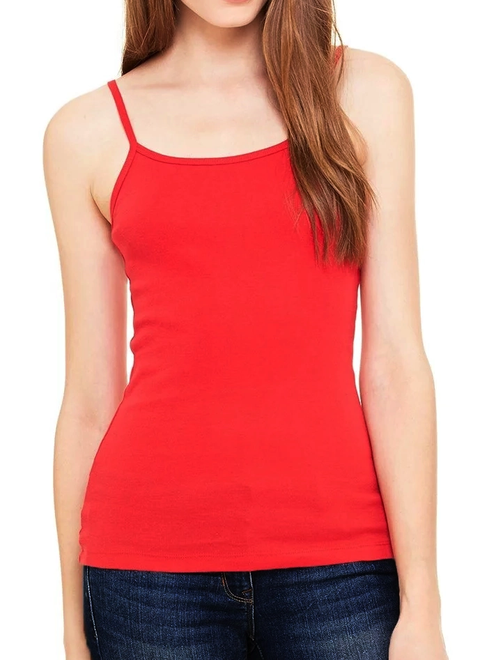 Beeren meisjes Elegance spaghetti hemd - Onderhemd meiden - smalle bandjes - rood