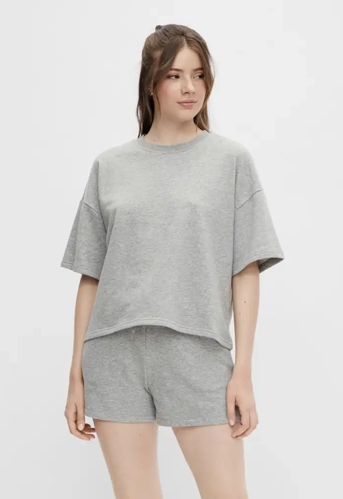 Pieces - Loungewear Top - Summer 2/4 wijde top - Oversized jogging T-shirt korte mouw