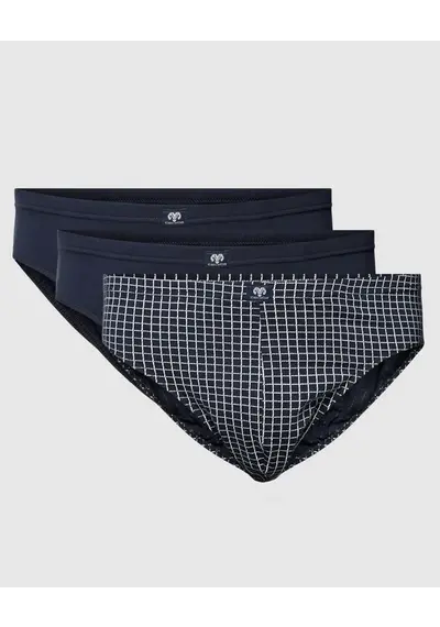 Ceceba 3-pak heren slips - Foxe-packet 2270 - navy ruit