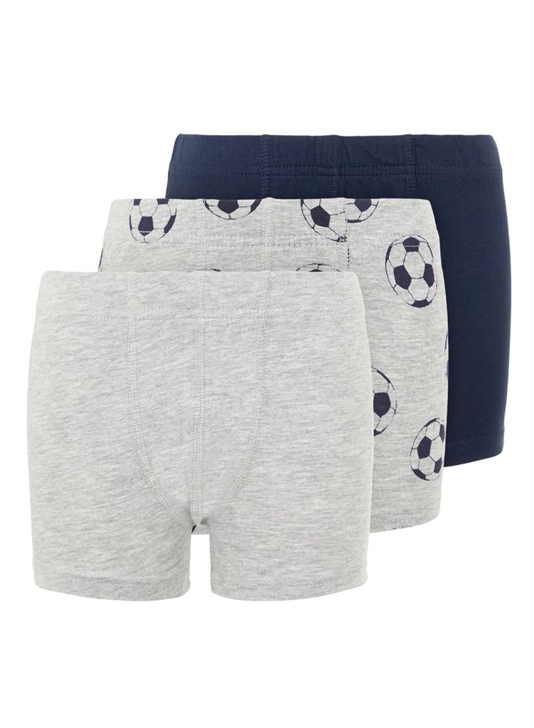 Name-it 3-pak jongens boxershort - Voetbal - Katoenen kinder onderbroek