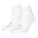 Head 2-paar sport quarter sokken Unisex katoen - Witte elastisch katoenen sokken - Sneldrogend - Wit