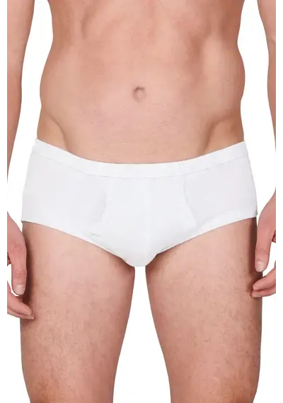 HL-tricot heren slip met gulp - Flatlock HL-tricot heren slip met gulp - Flatlock