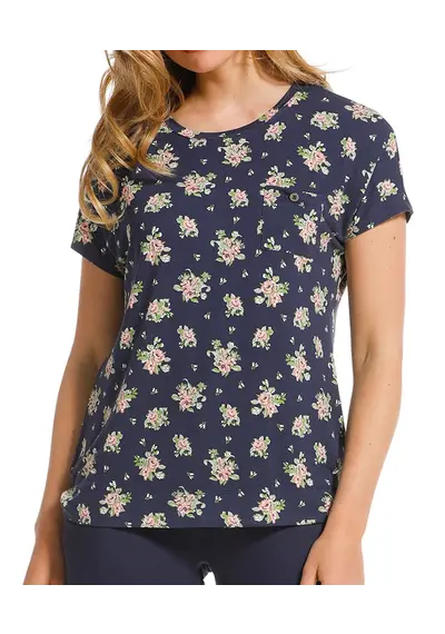 Pastunette pyjama top dames - Deluxe - NOS - Blue Flower Pastunette pyjama top dames - Deluxe - NOS - Blue Flower