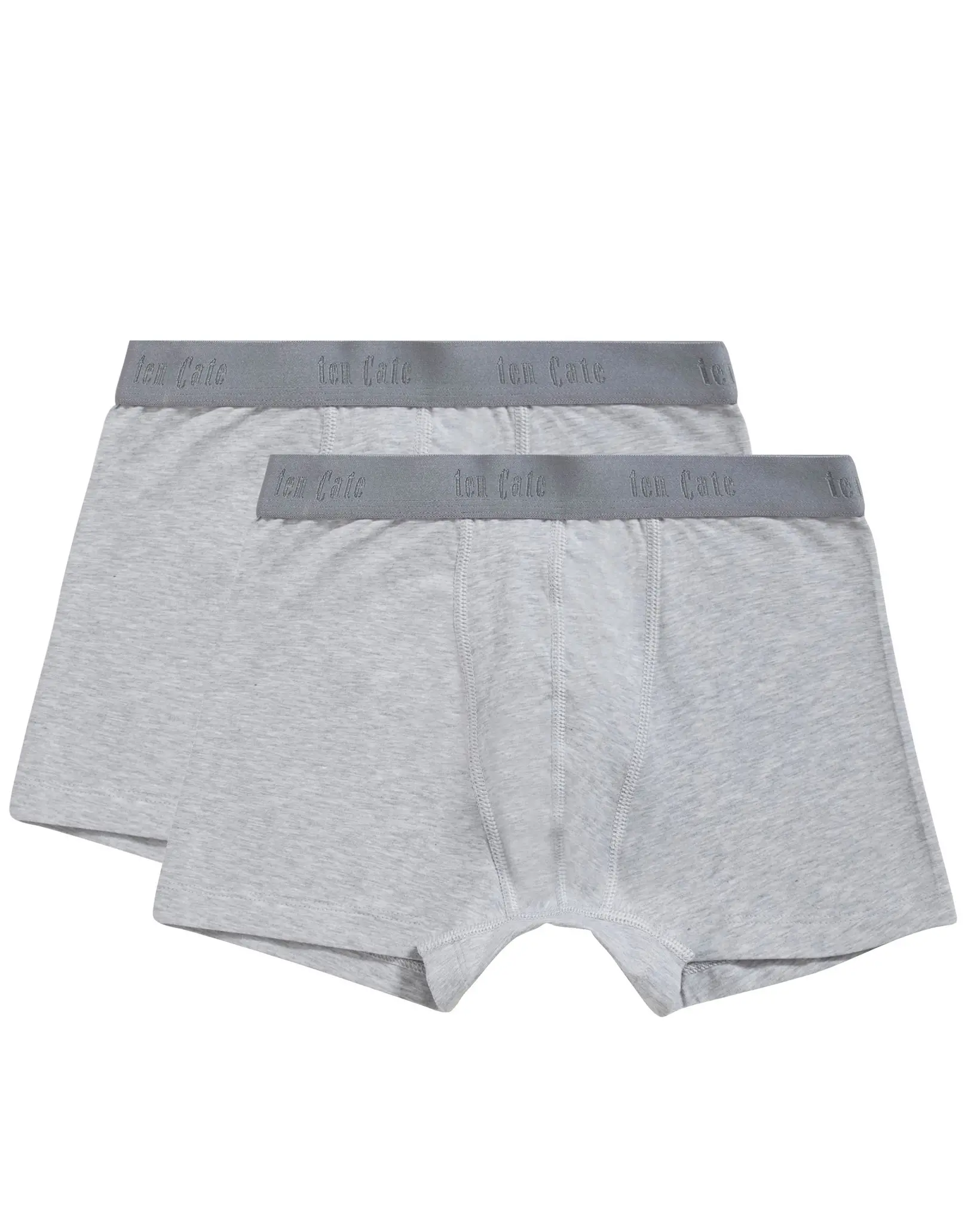 Ten Cate 2-pak Jongens boxershorts Organic - Biologisch katoenen kinder onderbroeken - Zwart - Grijs - Donkerblauw