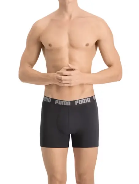 Puma Heren Boxershort 2-pak- Dark grey / Black - Katoenen mannen onderbroek Puma Heren Boxershort 2-pak- Dark grey / Black - Katoenen mannen onderbroek