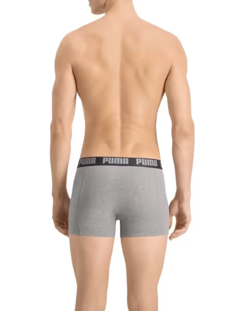 Puma Heren Boxershort 2-pak- Dark grey / Black - Katoenen mannen onderbroek Puma Heren Boxershort 2-pak- Dark grey / Black - Katoenen mannen onderbroek