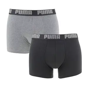 Puma Heren Boxershort 2-pak- Dark grey / Black - Katoenen mannen onderbroek Puma Heren Boxershort 2-pak- Dark grey / Black - Katoenen mannen onderbroek